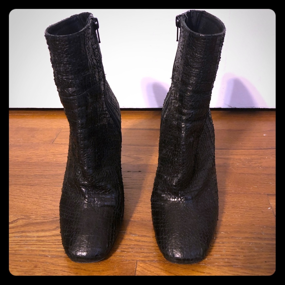 Free People Leather Nolita Ankle Boot Size 36